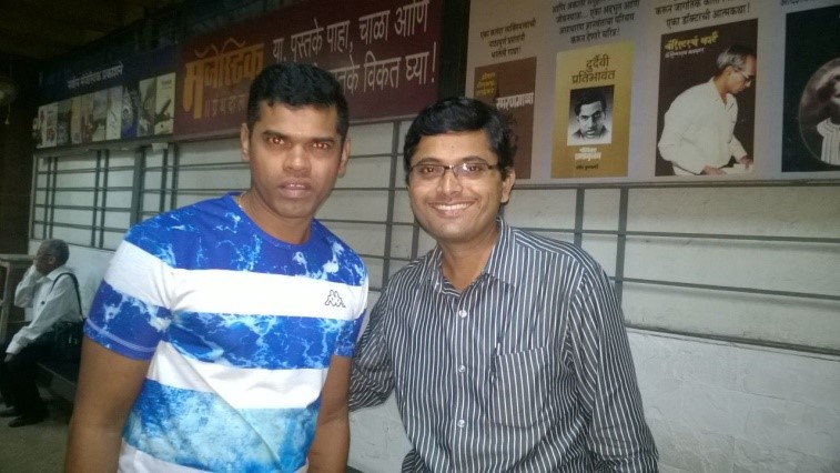 With Marathi film actor SIdharth jadhav