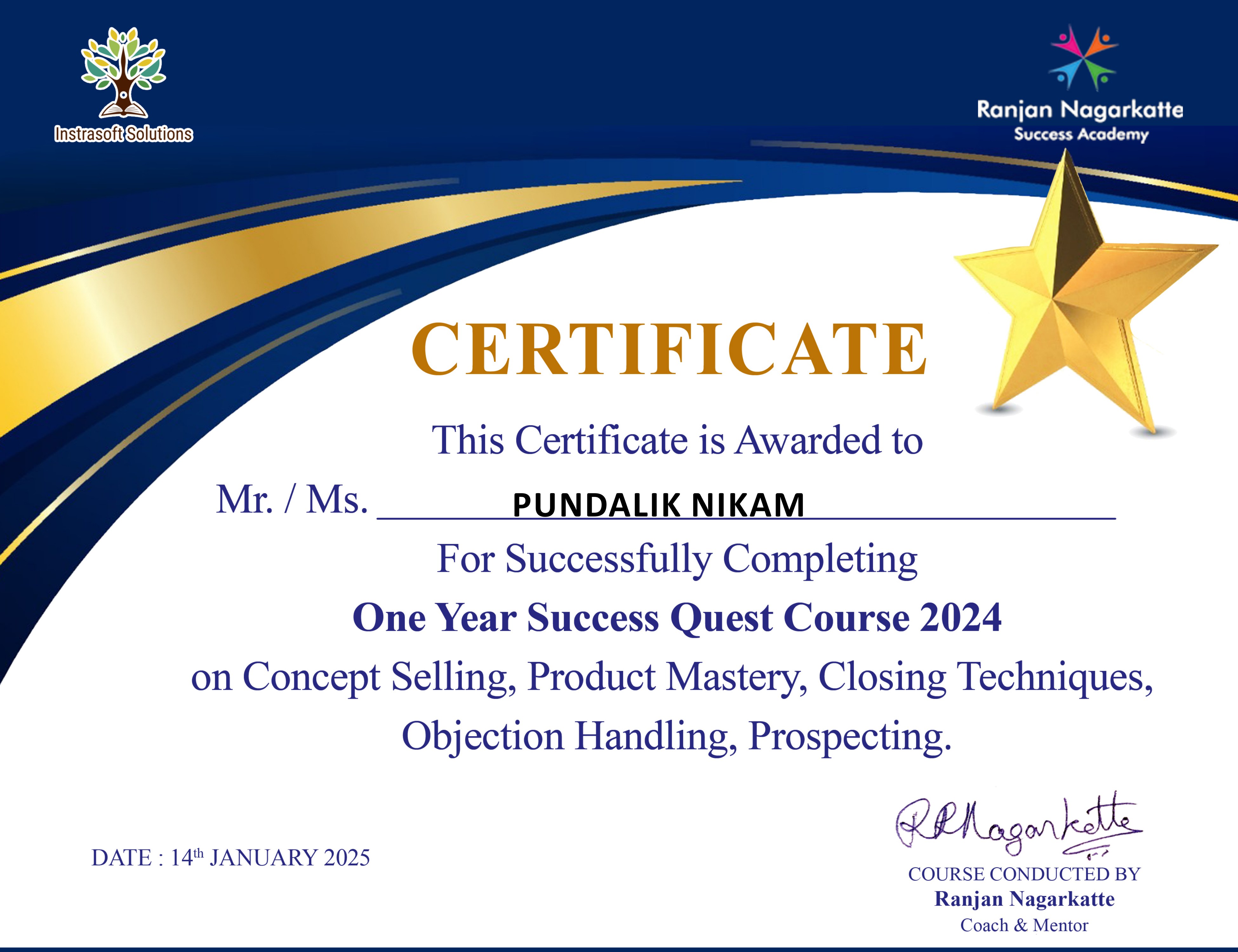 success Quest Online Course 2024